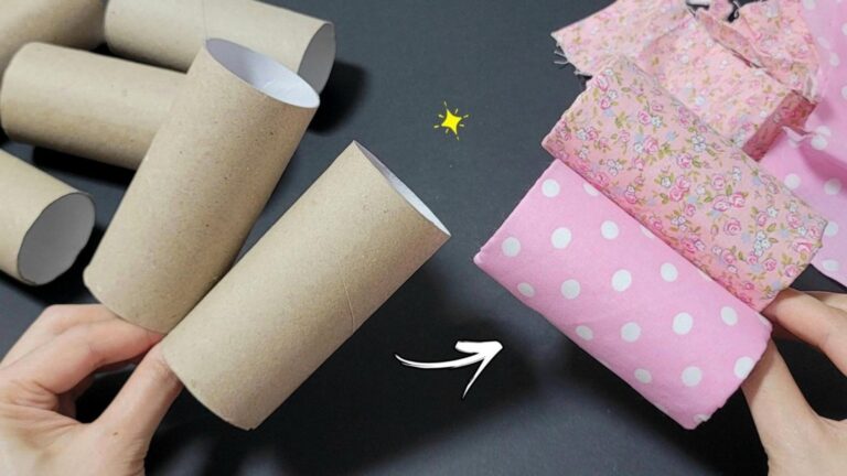 Un vecchio trucco per trasformare i rotoli di carta in decorazioni mozzafiato…