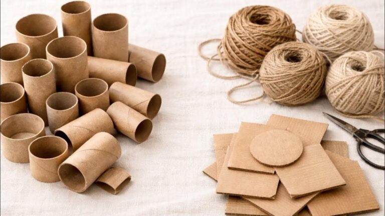 Un’idea davvero semplice per trasformare i rotoli di cartone in decorazioni eleganti…