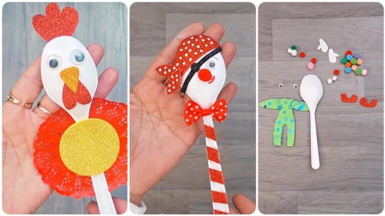 Un’idea davvero semplice per trasformare cucchiai di plastica in decorazioni sorprendenti…