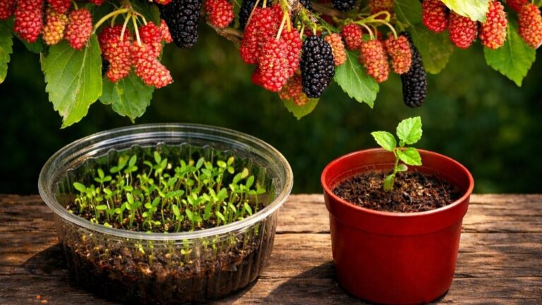 Questo semplice gesto trasforma i semi in piante di more rigogliose…