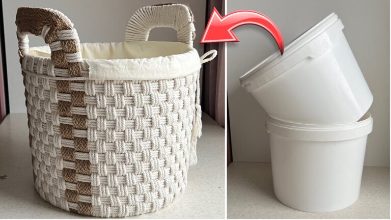 Crea un cesto con sacchetto estraibile: 5 idee facili e creative!