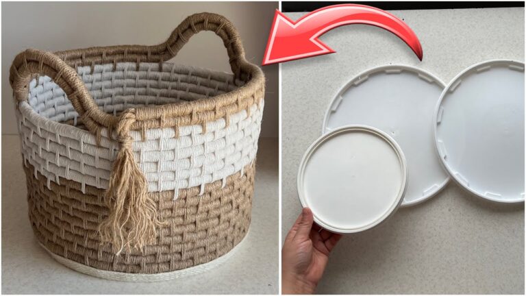 3 idee geniali per creare un cestino con il coperchio di un secchio!