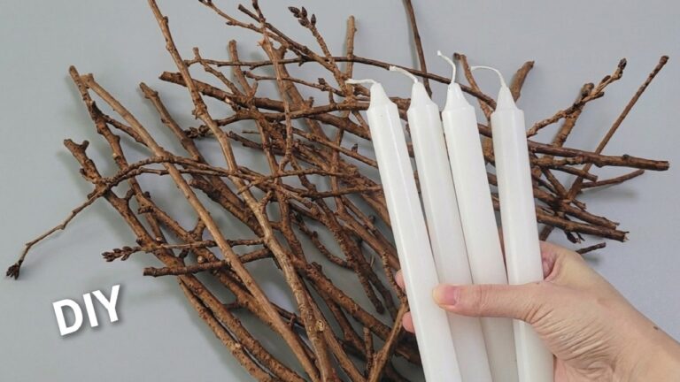 5 idee geniali per creare decorazioni con rami e candele fai-da-te!
