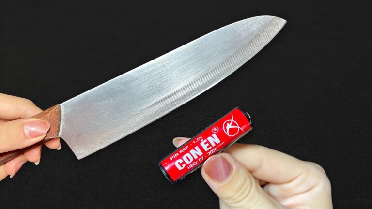 Affila qualunque coltello in 1 minuto con un trucco sorprendente!