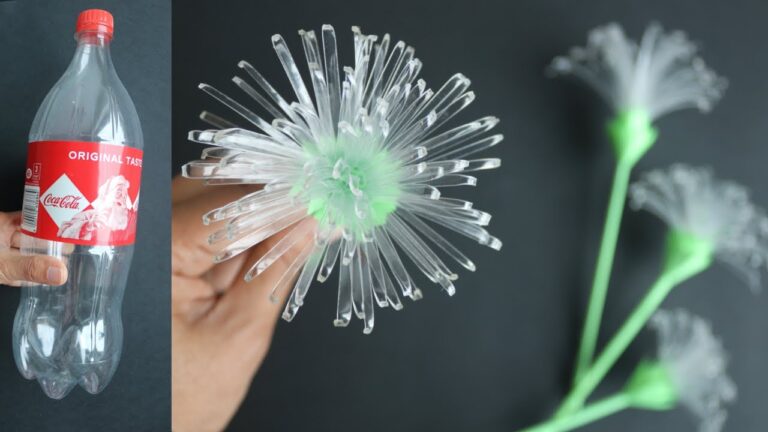 Crea 5 fiori straordinari con bottiglie di plastica in 3 semplici passi!