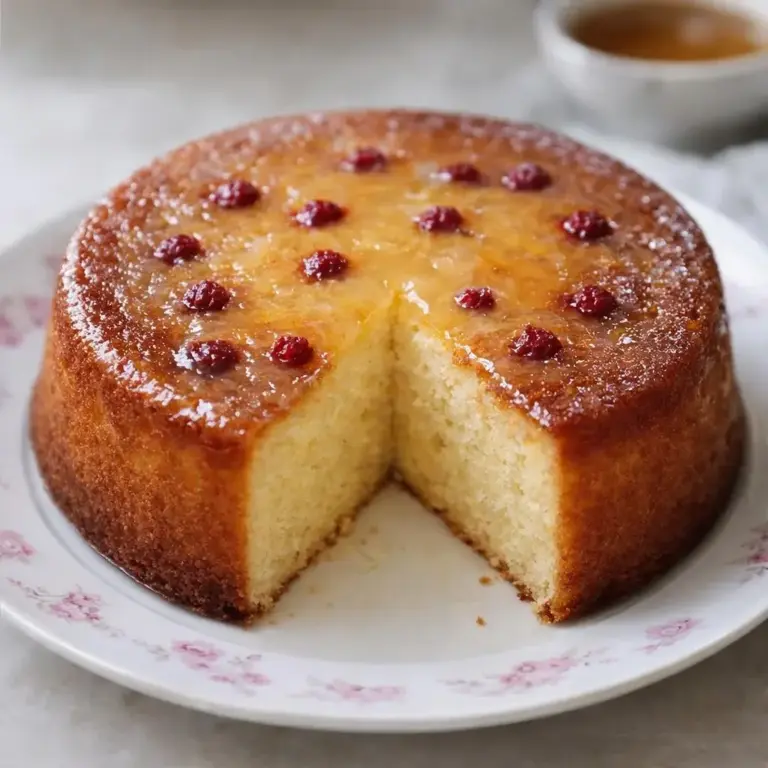 Torta allo yogurt al limone con lamponi e glassa lucida morbida e profumata
