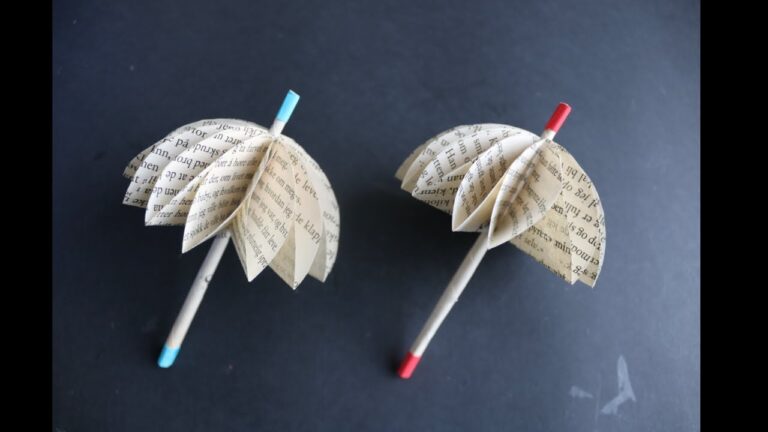 5 idee creative per realizzare ombrelli di carta con i bambini