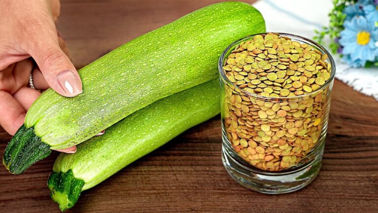 5 motivi per cui le zucchine e le lenticchie battono la carne! Scopri la ricetta!